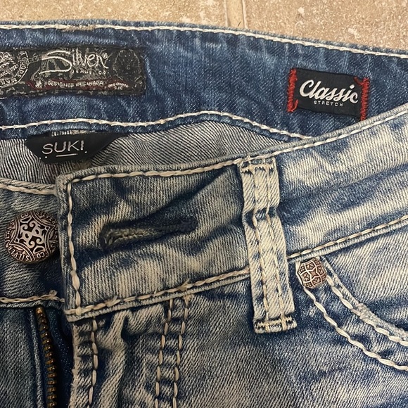 Silver Jeans Distressed Faded Slim Bootcut 29x31 - Picture 2 of 6